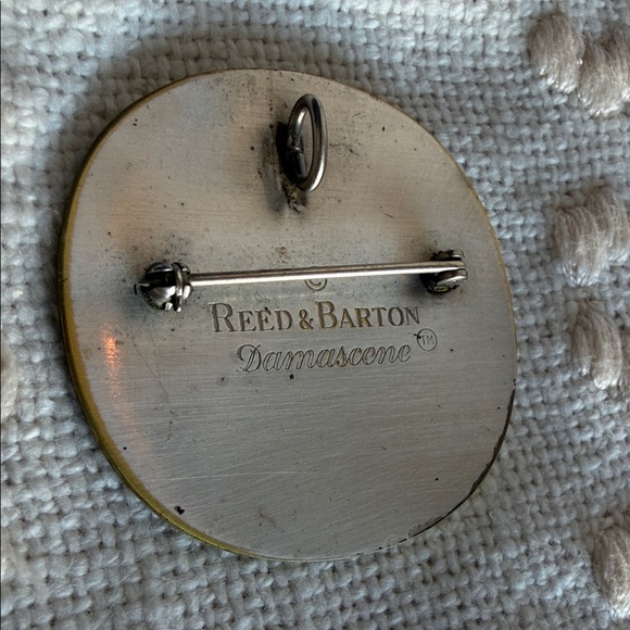 Floral Statement Mixed Metal Brooch/Pendant in Black,Gold, Silver and Copper - Picture 3 of 4